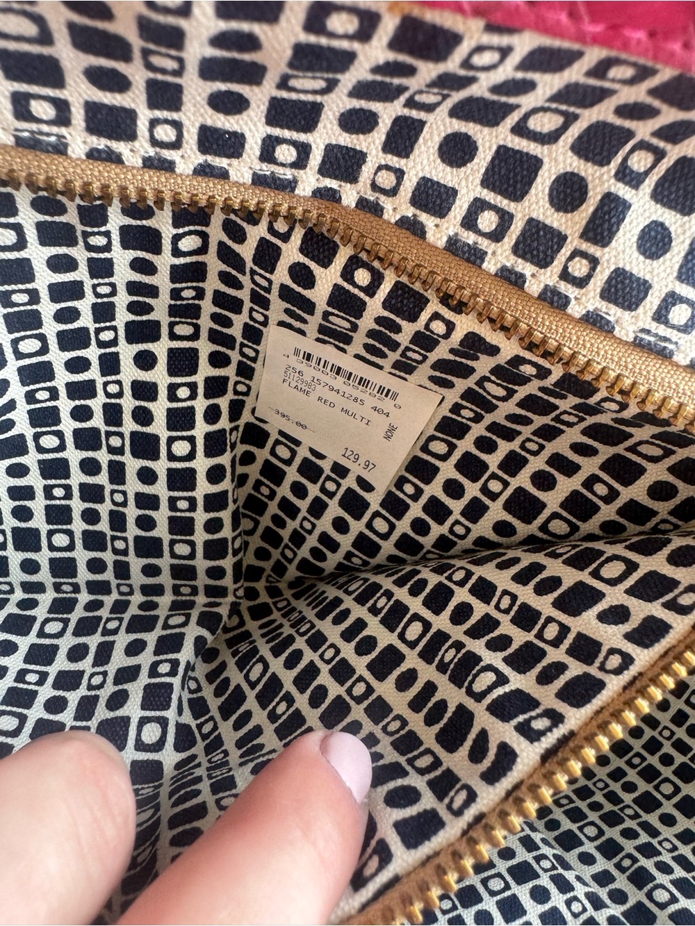 Tory Burch Handwoven Nora Bucket Tote in Red and Pink - Picture 14 of 16